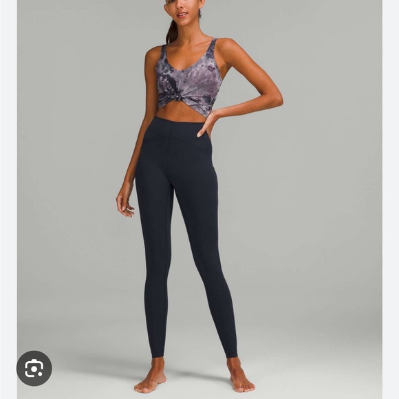 Lululemon navy Instill high rise right leggings size 8 - Picture 6 of 7